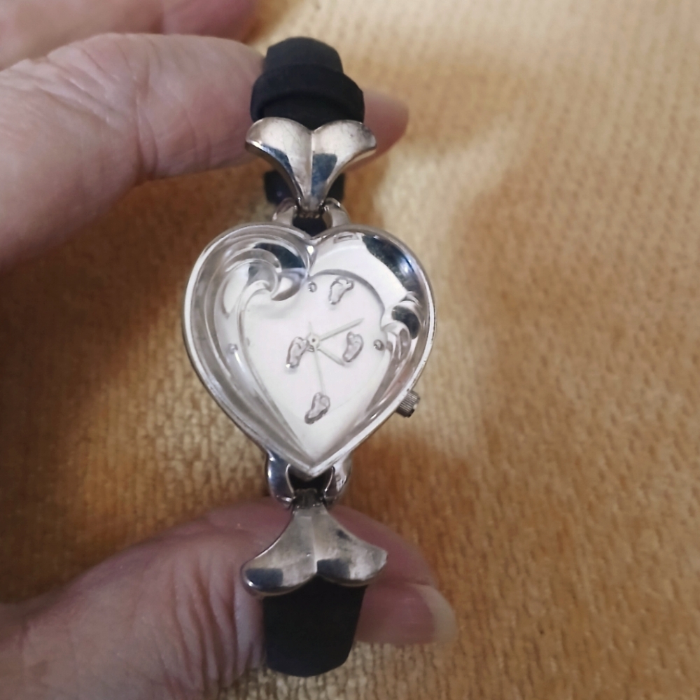 Rare Lenox Footprint crystal watch